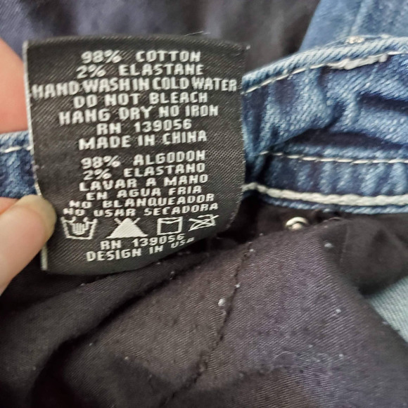 GRACE IN LA DENIM JEANS Blue Size 26 bootcut - Picture 6 of 6